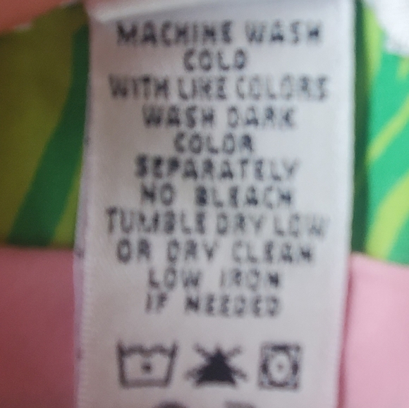 Vintage Lilly Pulitzer Zebra Butterfly Print Green Pink Skirt Size 12 Spring - Picture 9 of 14